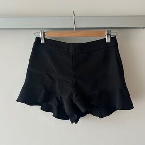 Zara Black Frilly Shorts